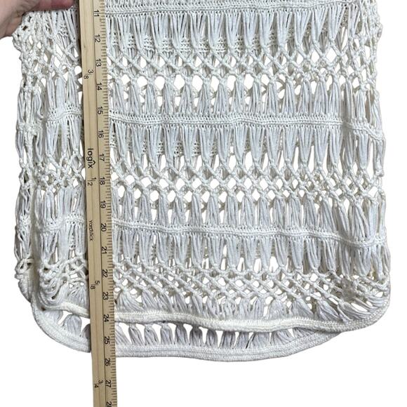 Hippie Laundry off white cream super soft crochet boho tank Medium - Picture 7 of 7